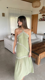 Cargar imagen en el visor de la galería, Vestido Coiba verde sage
