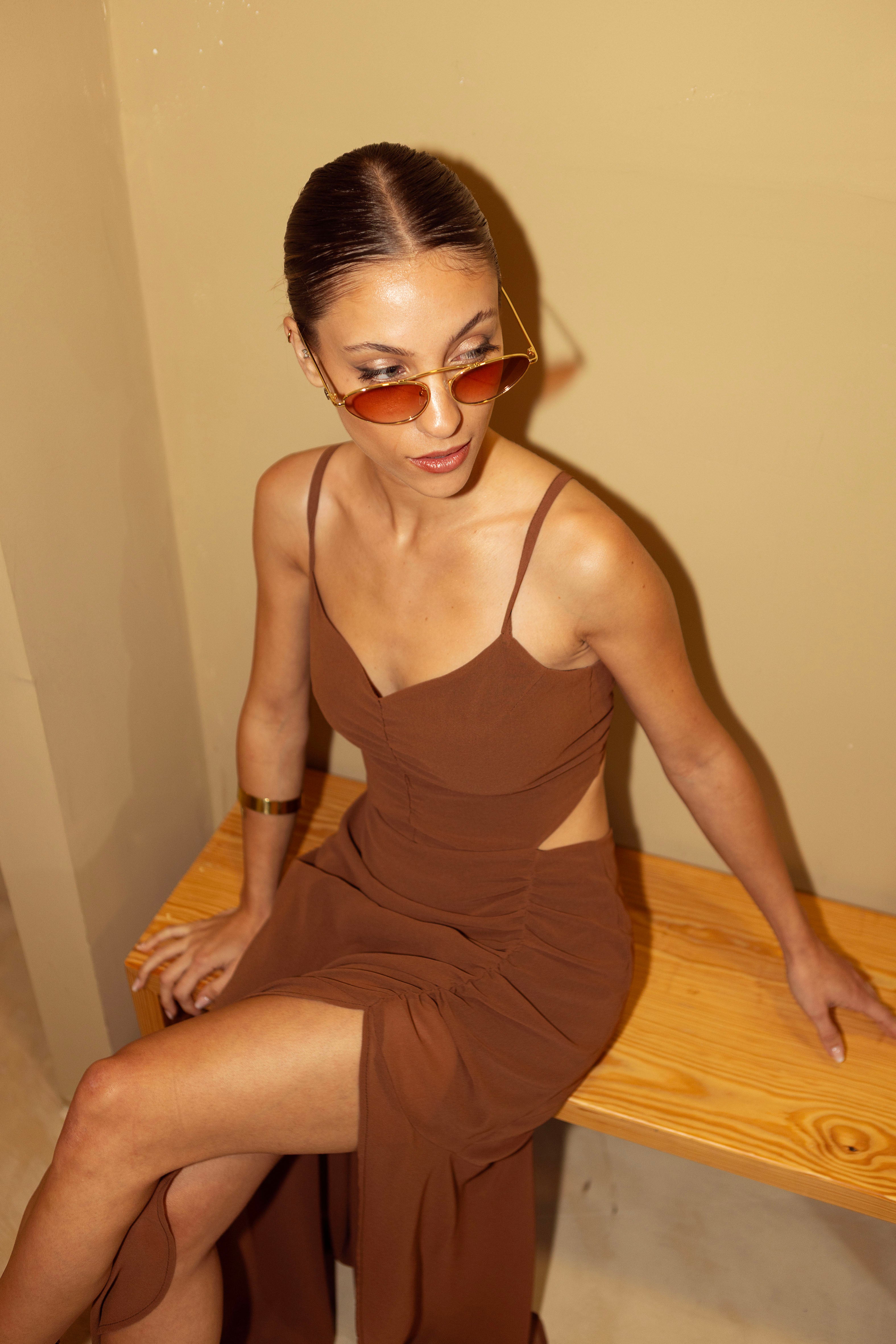Vestido Niki marrón