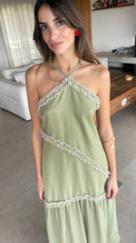 Cargar imagen en el visor de la galería, Vestido Coiba verde sage
