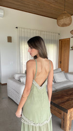 Cargar imagen en el visor de la galería, Vestido Coiba verde sage

