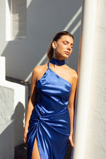 Cargar imagen en el visor de la galería, Vestido Pía azul
