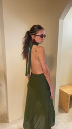Cargar imagen en el visor de la galería, Vestido Paca verde
