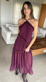 Cargar imagen en el visor de la galería, Vestido Coiba bordeaux
