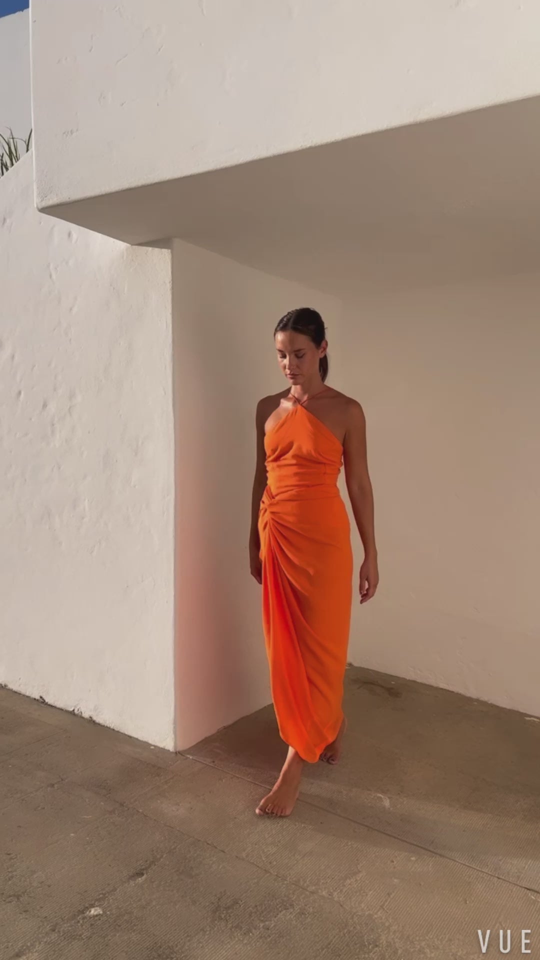 Vestido Sumatra naranja