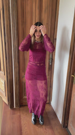 Cargar y reproducir el video en el visor de la galería, Vestido Lace
